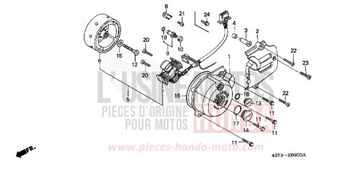 KURBELGEHAEUSEDECKEL, L./ GENERATOR XL125SB de 1981
